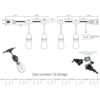 Banord Paquete de 2 luces LED para exteriores de 400.3 ft_3