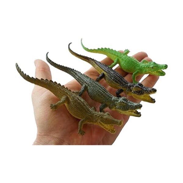 SENSORY4U Juguetes de cocodrilo 16 piezas de figura de_2