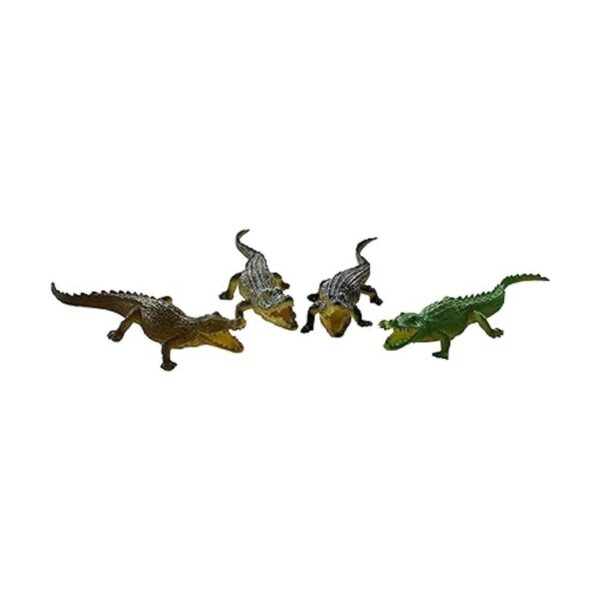 SENSORY4U Juguetes de cocodrilo 16 piezas de figura de_3