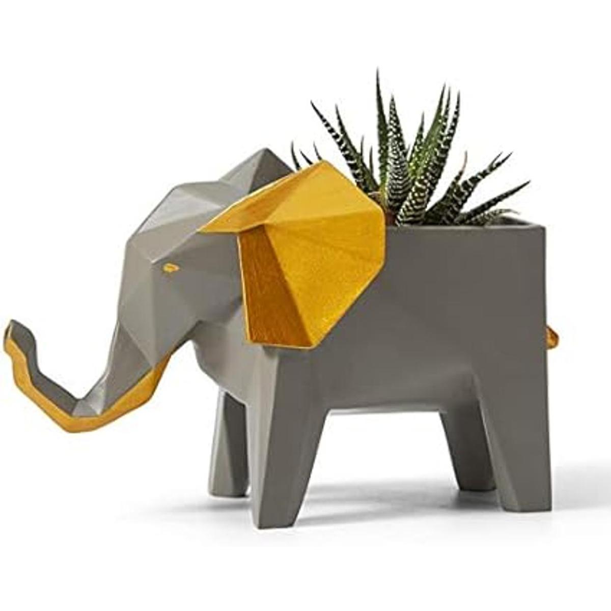HAUCOZE Maceta de elefante para suculentas decoración de