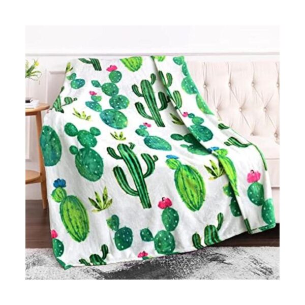 Jekeno Manta de regalo de cactus manta de decoración de_1