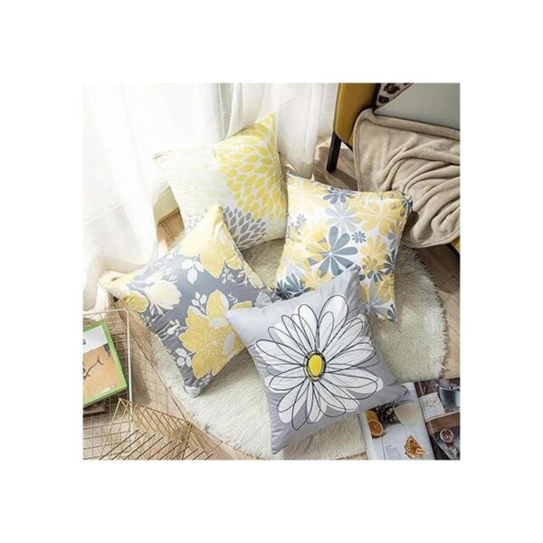 Emvency Juego de 4 fundas de almohada decorativas de_3
