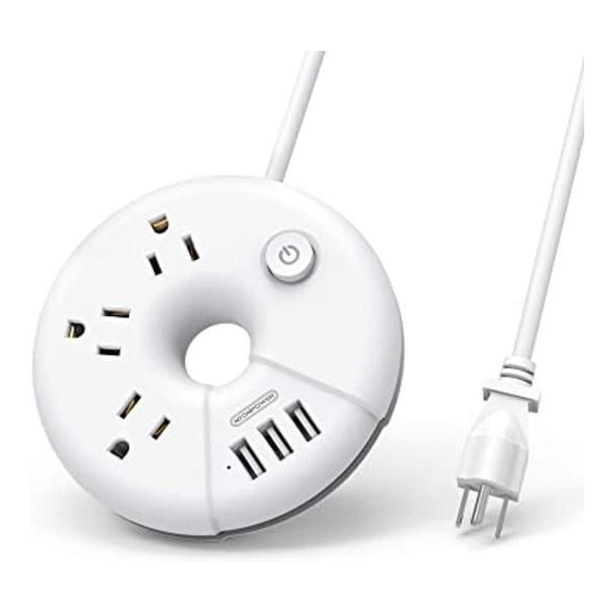 NTONPOWER Regleta de alimentación de viaje con puertos