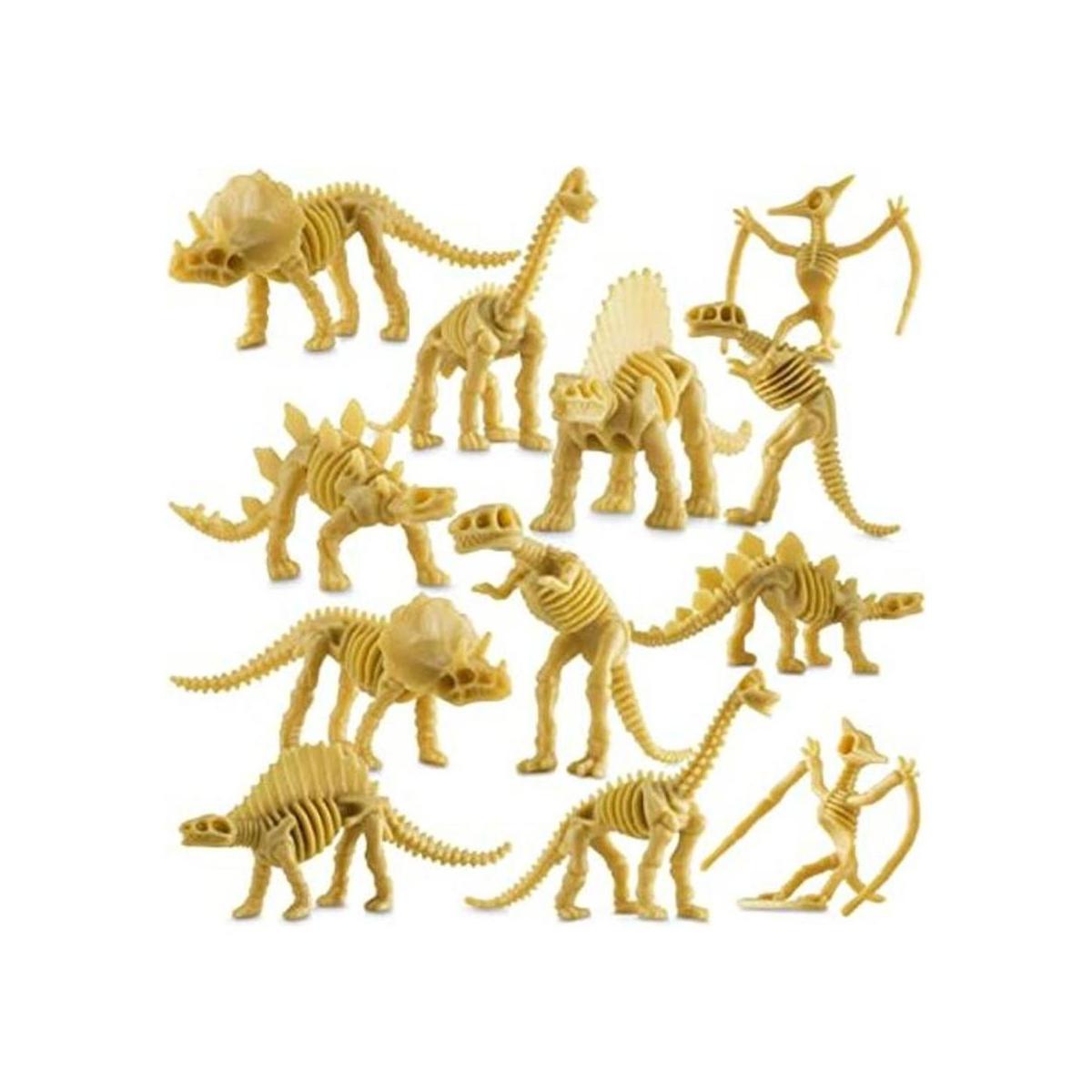 Bedwina Esqueleto fósil de dinosaurio 24 piezas figuras