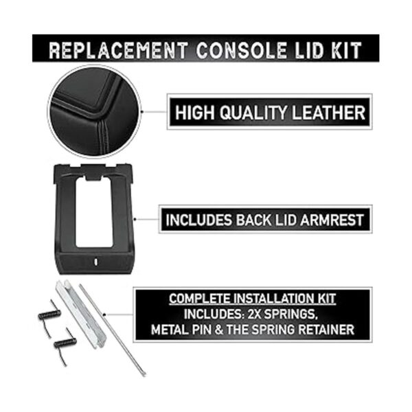 EcoAuto Kit de repuesto para tapa de consola central para