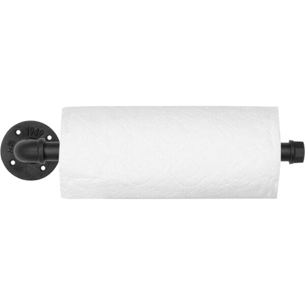 MyGift Toallero de metal negro mate para colgar debajo del_6