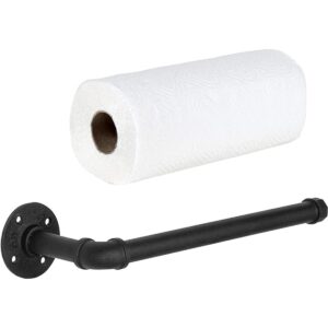 MyGift Toallero de metal negro mate para colgar debajo del_1