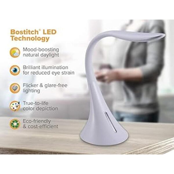 Bostitch Office VLED1821WHITEBOS Lámpara de escritorio