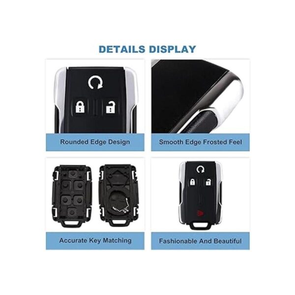 ECCPP Funda para llavero Chevy Silverado llavero 1500 2500_4