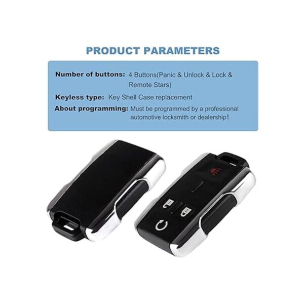 ECCPP Funda para llavero Chevy Silverado llavero 1500 2500_3