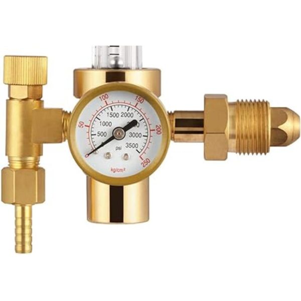 Reboot CO2 regulador de gas completo caudalímetro de cobre