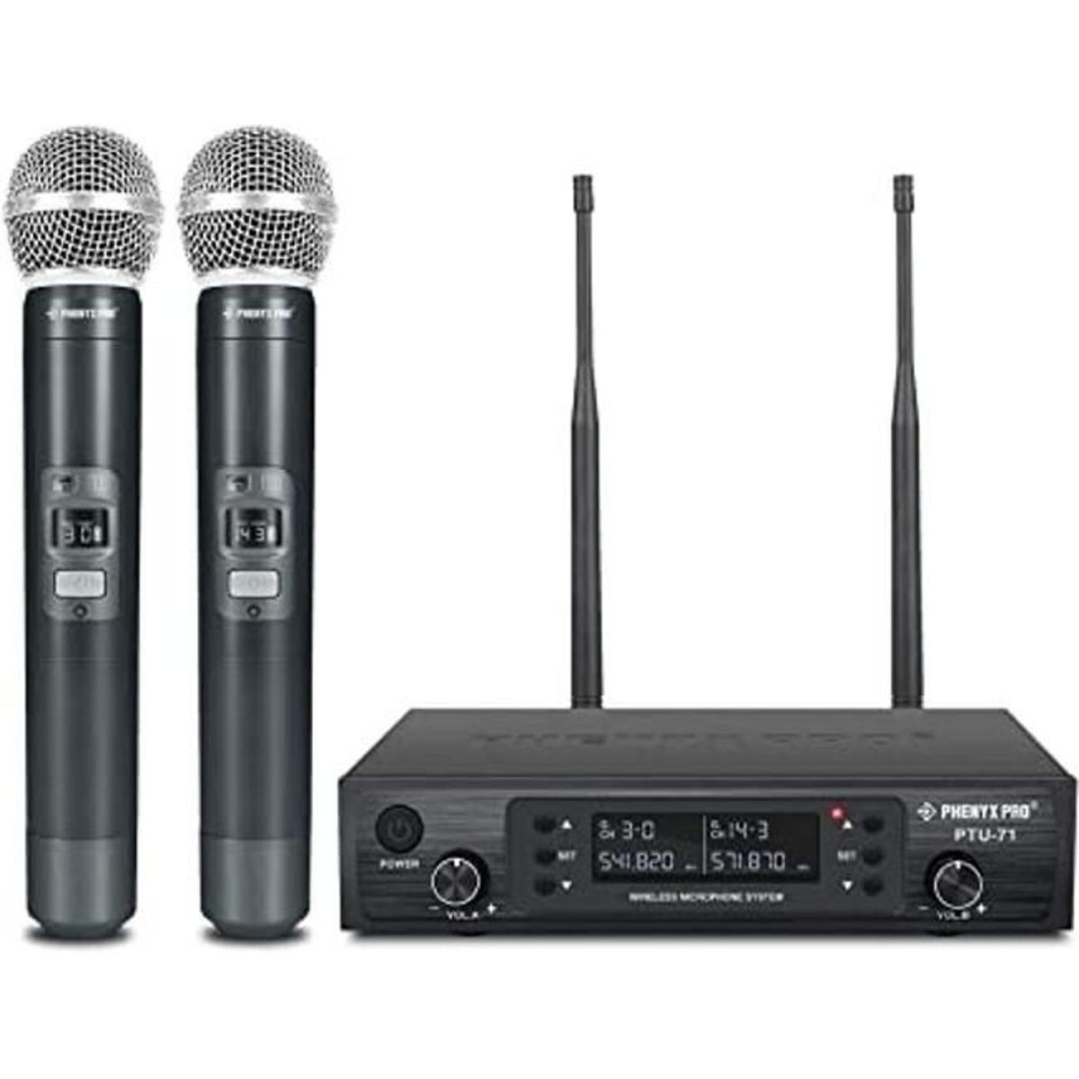 Phenyx Pro Sistema de micrófono inalámbrico micrófonos
