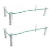 Paquete de 2 elevadores para monitor de computadora con_1