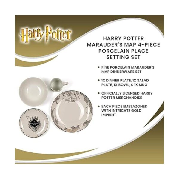 Harry Potter Magical Marauders Map Vajilla de porcelana