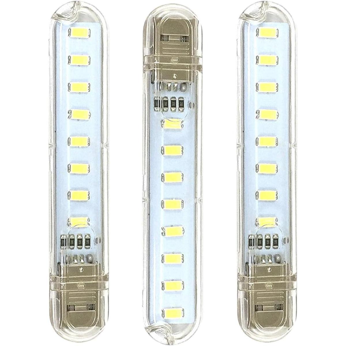 OUOU Mini luz nocturna LED portátil USB llavero luces para
