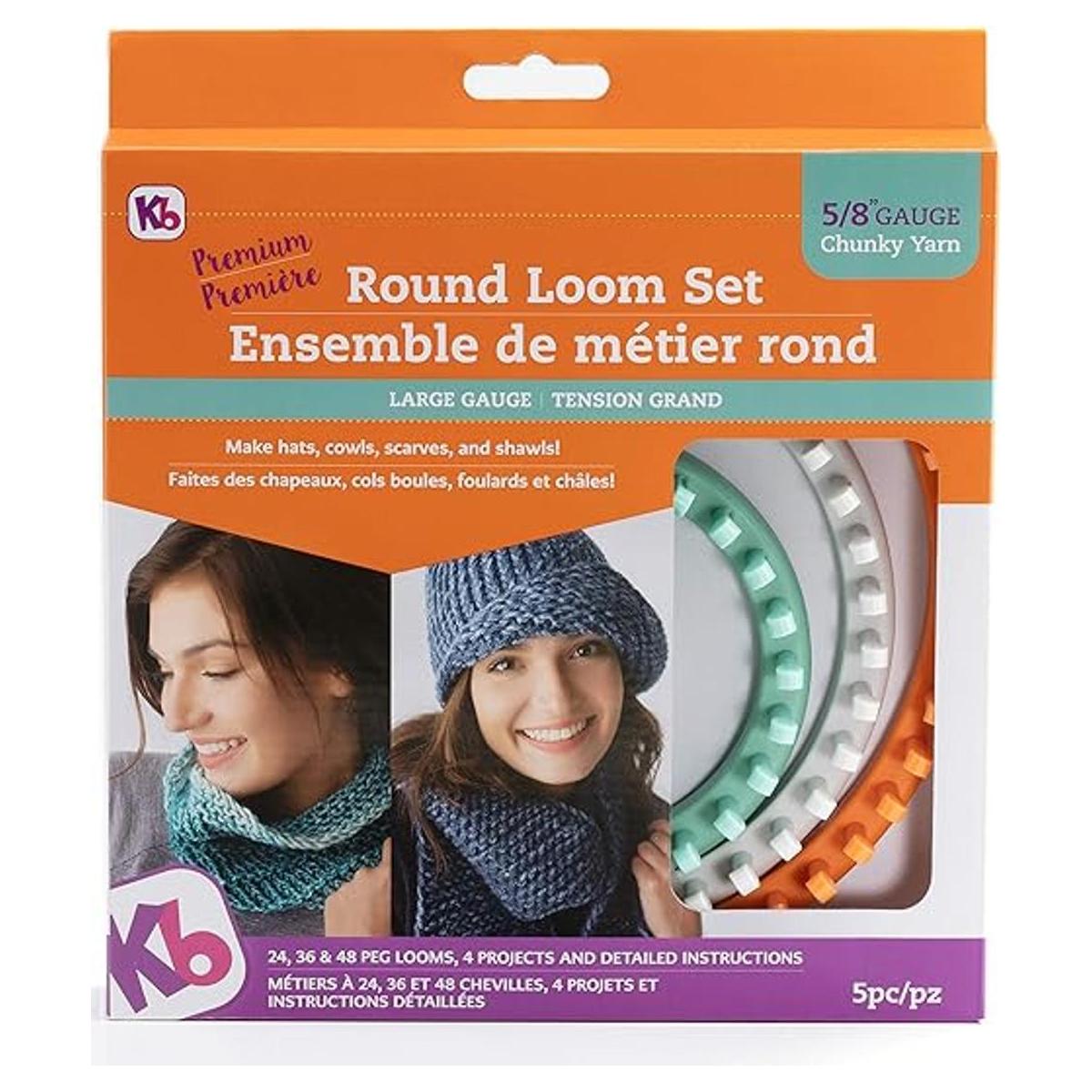 Authentic Knitting Board Juego de telar de punto redondo