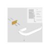 Flybath Soporte para papel higiénico latón envejecido