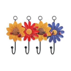 Notakia Creative Daisy Ganchos de pared de resina para