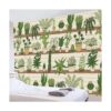 HVEST Tapiz de cactus tropical desierto plantas suculentas