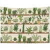 HVEST Tapiz de cactus tropical desierto plantas suculentas