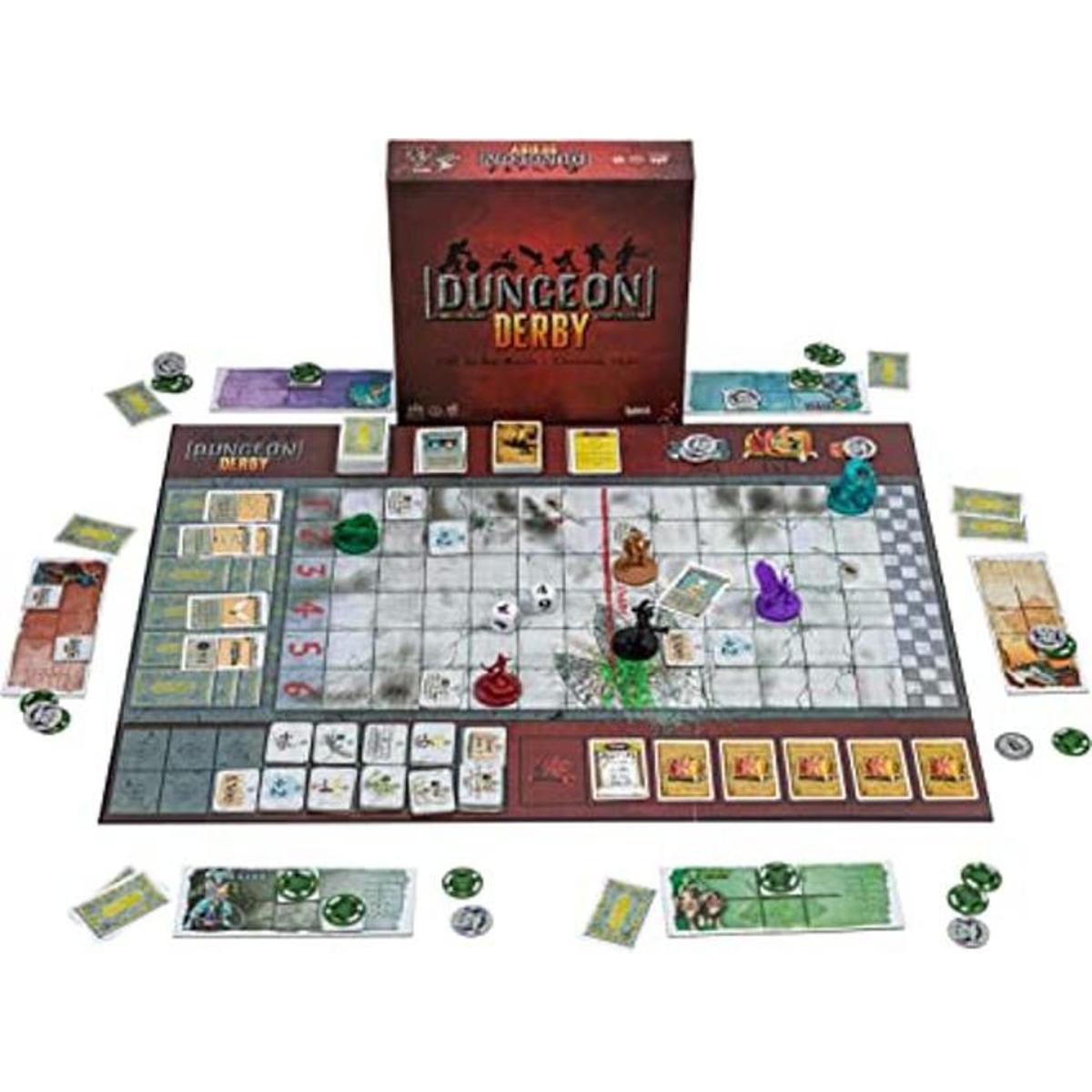 Deluxe Dungeon Derby Juego de mesa de estrategia