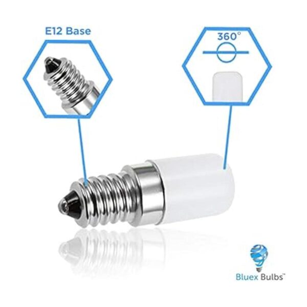 BlueX LED C7 S6 15 W bombillas de noche color blanco día