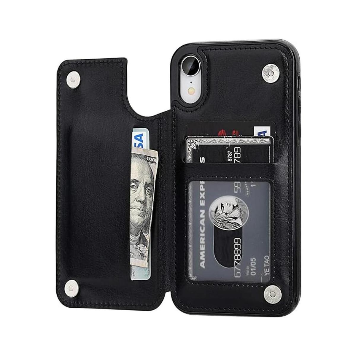 OT ONETOP Funda tipo cartera para iPhone XR con soporte