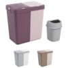 Mabel Home Cesta de lavandería de plástico con tapa 2