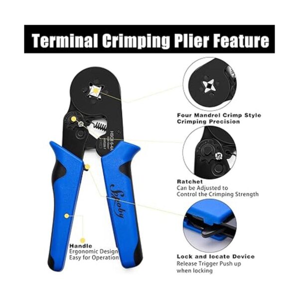 Sopoby Kit de herramientas de crimpado de virola AWG 288_2