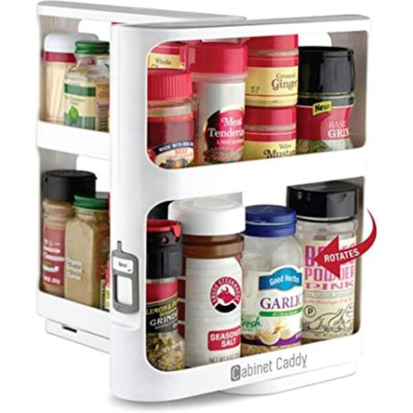 Cabinet Caddy blanco Organizador de especias para_1
