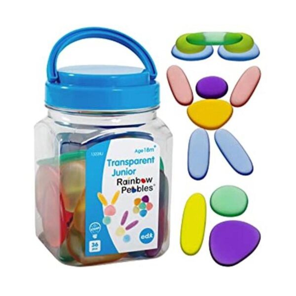 Rainbow Pebbles Junior Transparente Mini tarro A_1