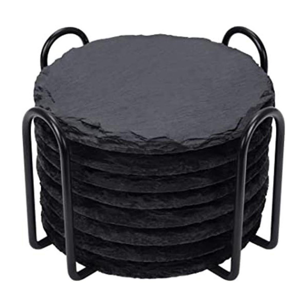 GOH DODD Posavasos para bebidas con soporte 8 posavasos