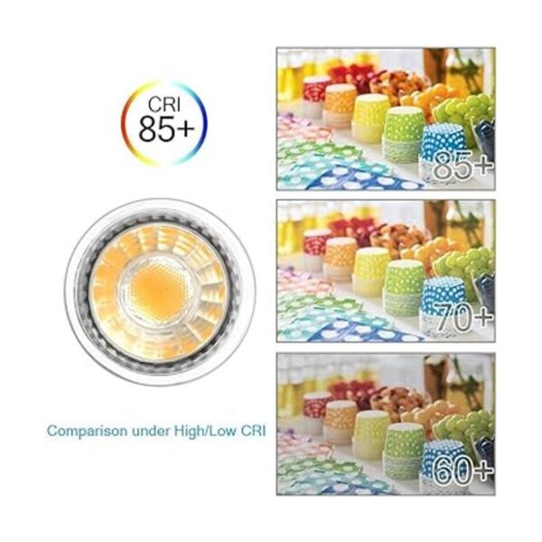 GU10 Bombillas LED de 5 W Triac regulable MR16 Cob_4
