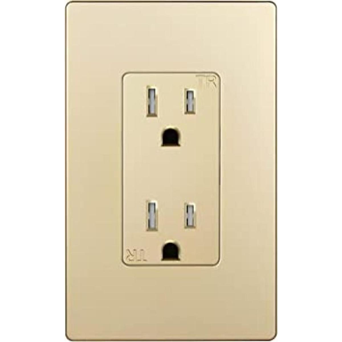 ENERLITES Toma de corriente decorativa serie Elite