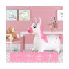 INPANY Tolva de unicornio rosa tolva de caballo juguete_4