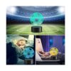 Luz de noche LED 3D de fútbol para niños y niñas lámpara