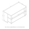 Furinno Sully Soporte de 3 niveles para TV de hasta 40_3