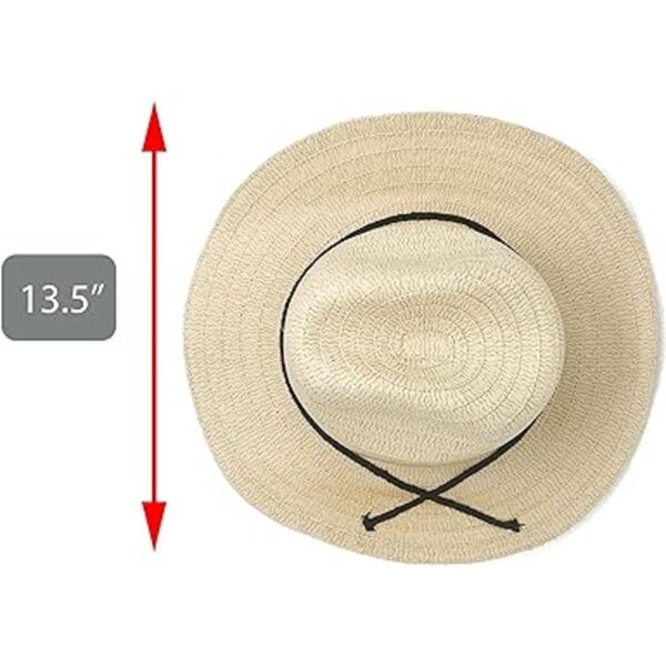 Sombreros de vaquero de 12 piezas sombreros de paja_3