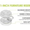 Slipstick CB658 StackIts Elevadores de cama ajustables de_5