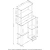Furinno TurnNTube con 5 estantes de ahorro de espacio para_2