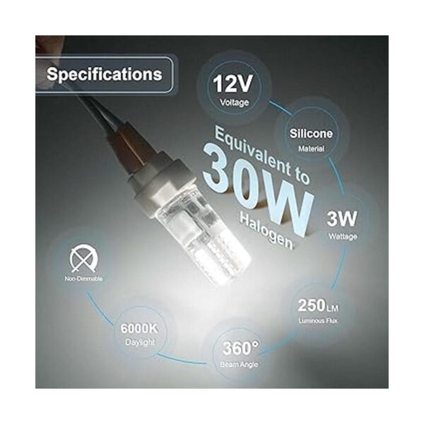 DiCUNO Bombilla LED G4 de 3 W BiPin equivalente a_3