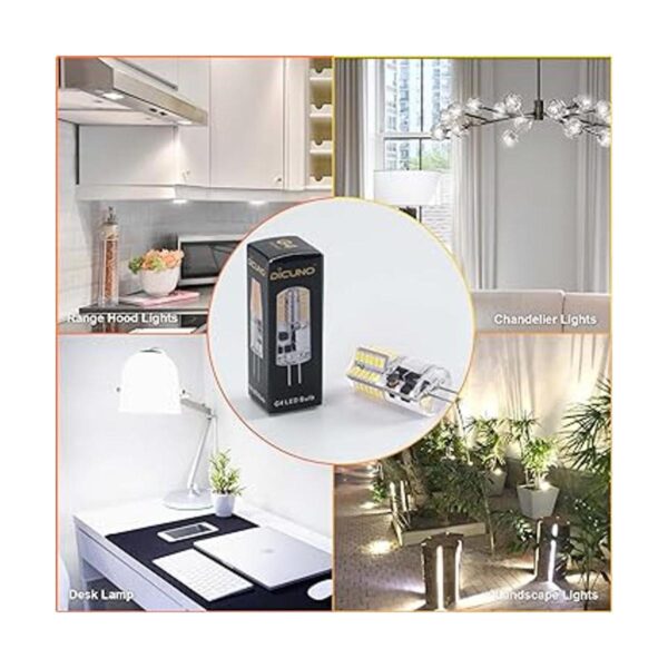 DiCUNO Bombilla LED G4 de 3 W BiPin equivalente a_6