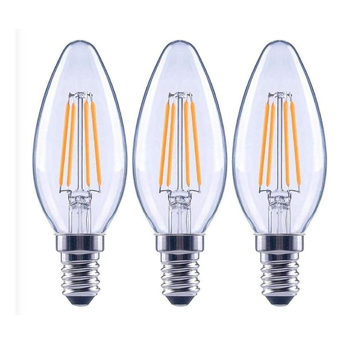 EcoSmart Bombilla LED B11 de 60 W regulable filamento