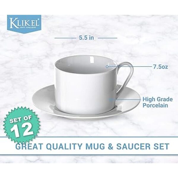 Klikel Juego de tazas de té y platillos Juego de tazas_3