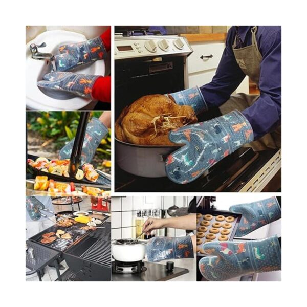 RED LMLDETA Manoplas para horno 2 piezas silicón