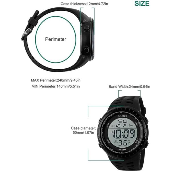 LYMFHCH Mens Digital Sports Watch Waterproof Military_6