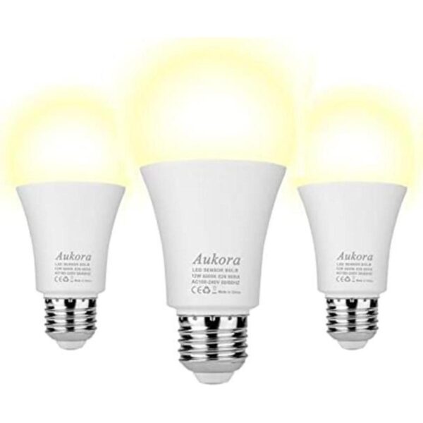 Aukora Bombilla LED de sensor inteligente de 12 W