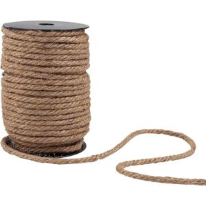 Cuerda de yute natural para manualidades marrón 100 pies