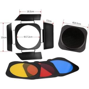 JINBEI Modificador de luz de vídeo para puerta de granero_2