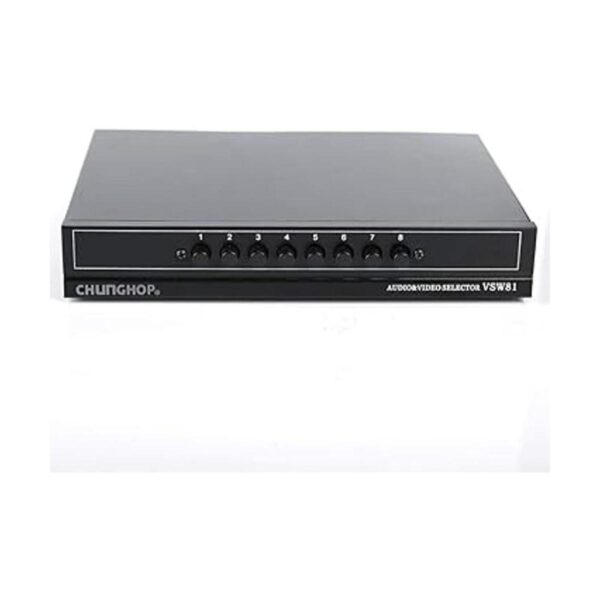 CHUNGHOP 8 Puertos Compuesto 3 RCA Video Audio AV Switcher_2